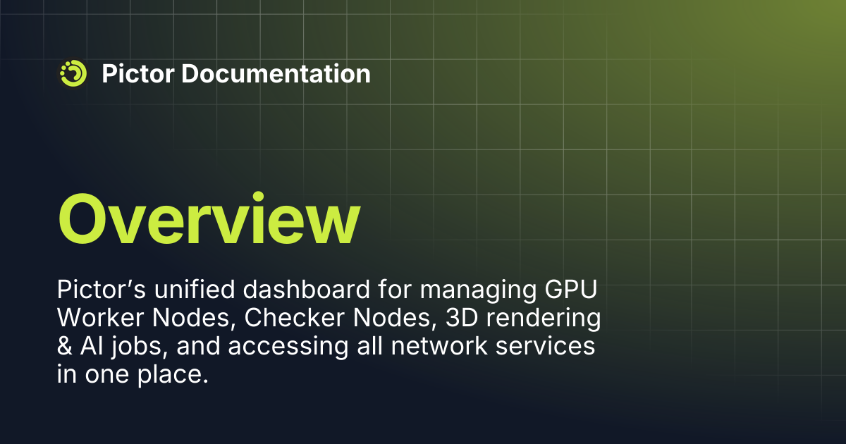 Overview | Pictor Documentation