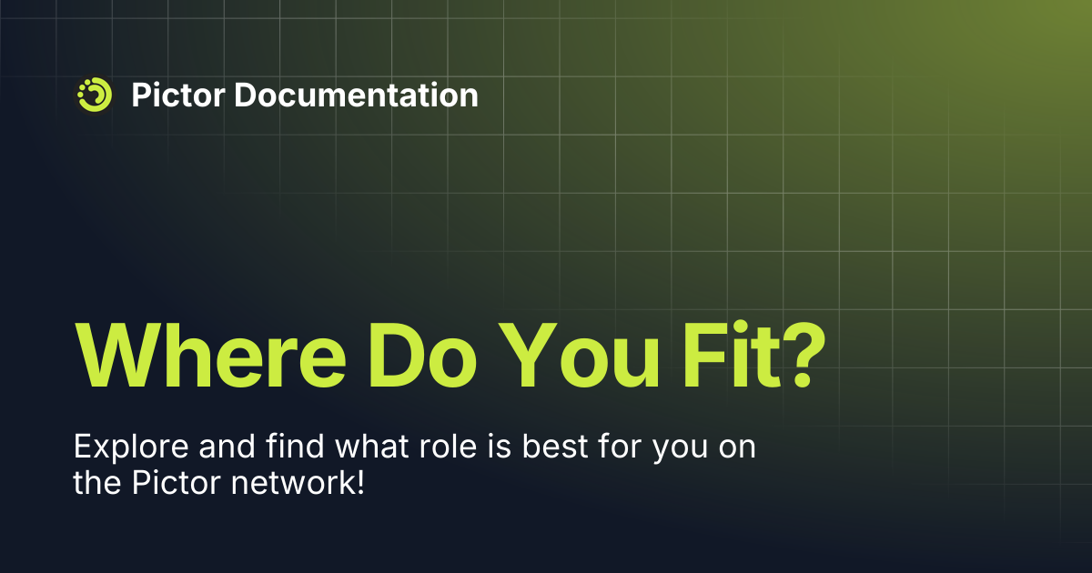Where Do You Fit? | Pictor Documentation