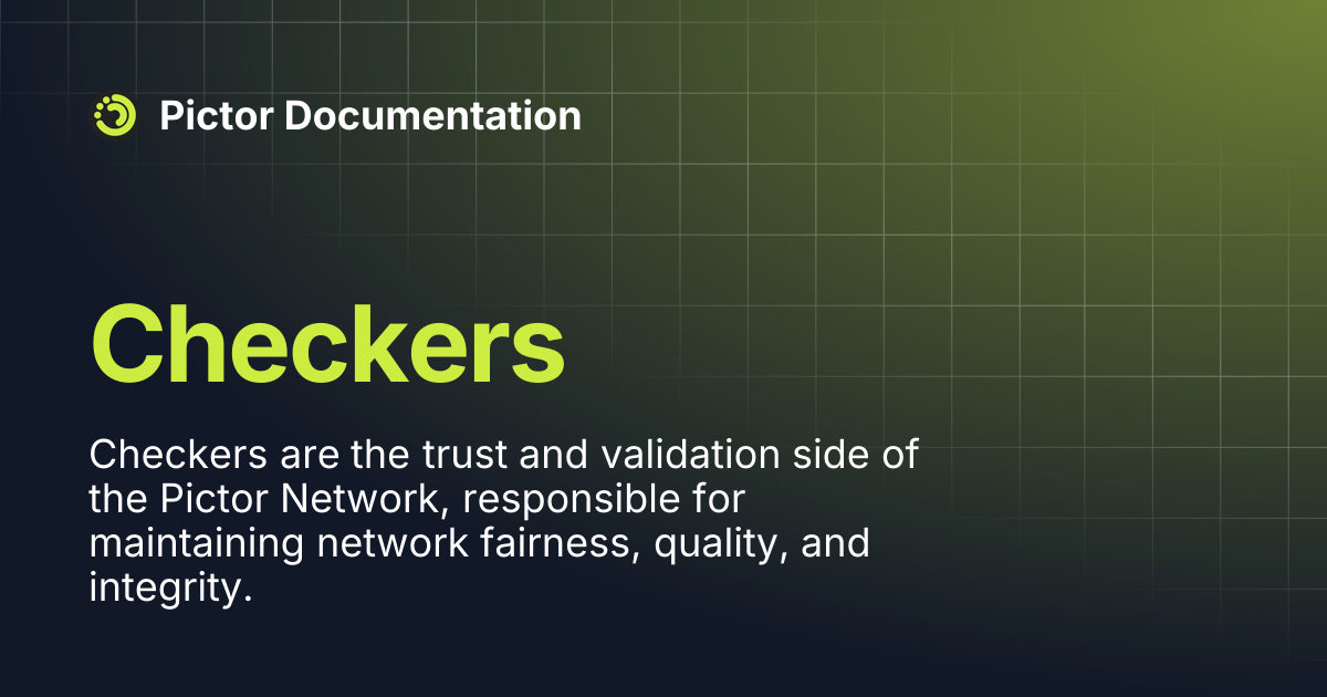 Checkers | Pictor Documentation