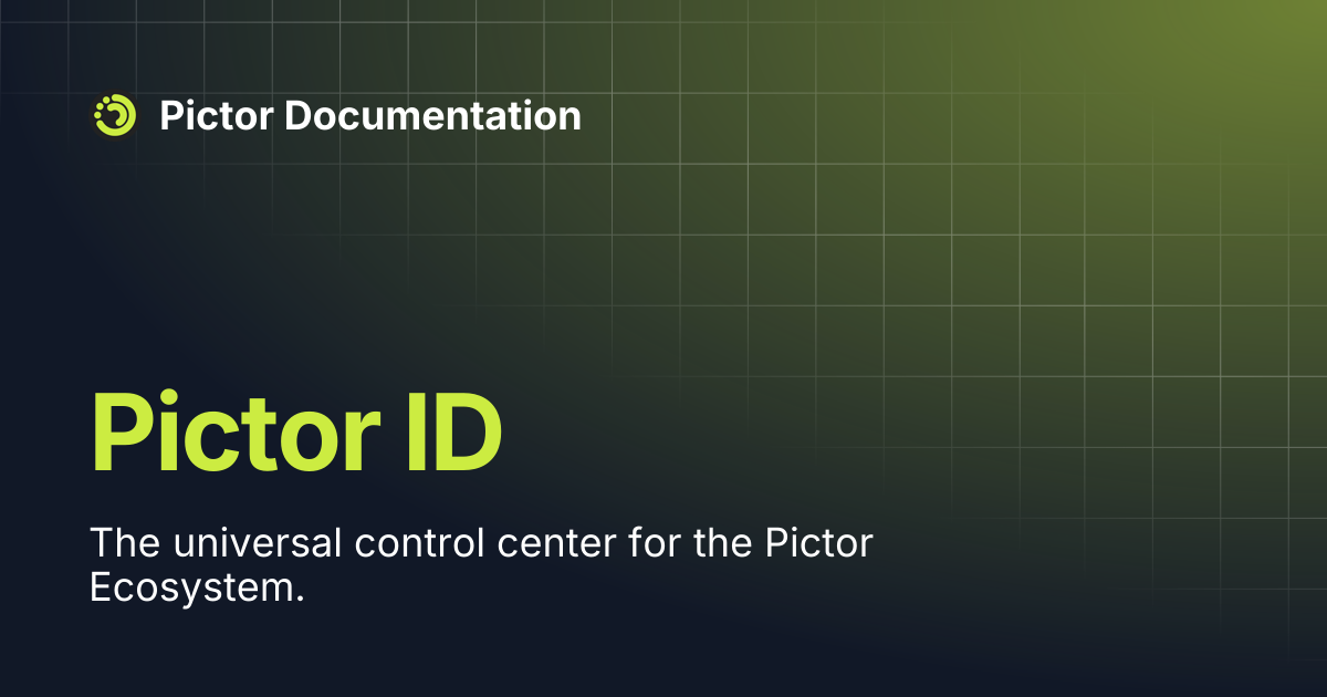 Pictor ID | Pictor Documentation